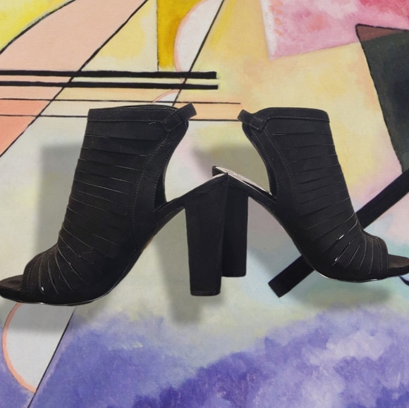 CARLOS by Carlos Santana Scout Cage Peep Toe Ankle Boot Size 7 - Picture 4 of 8